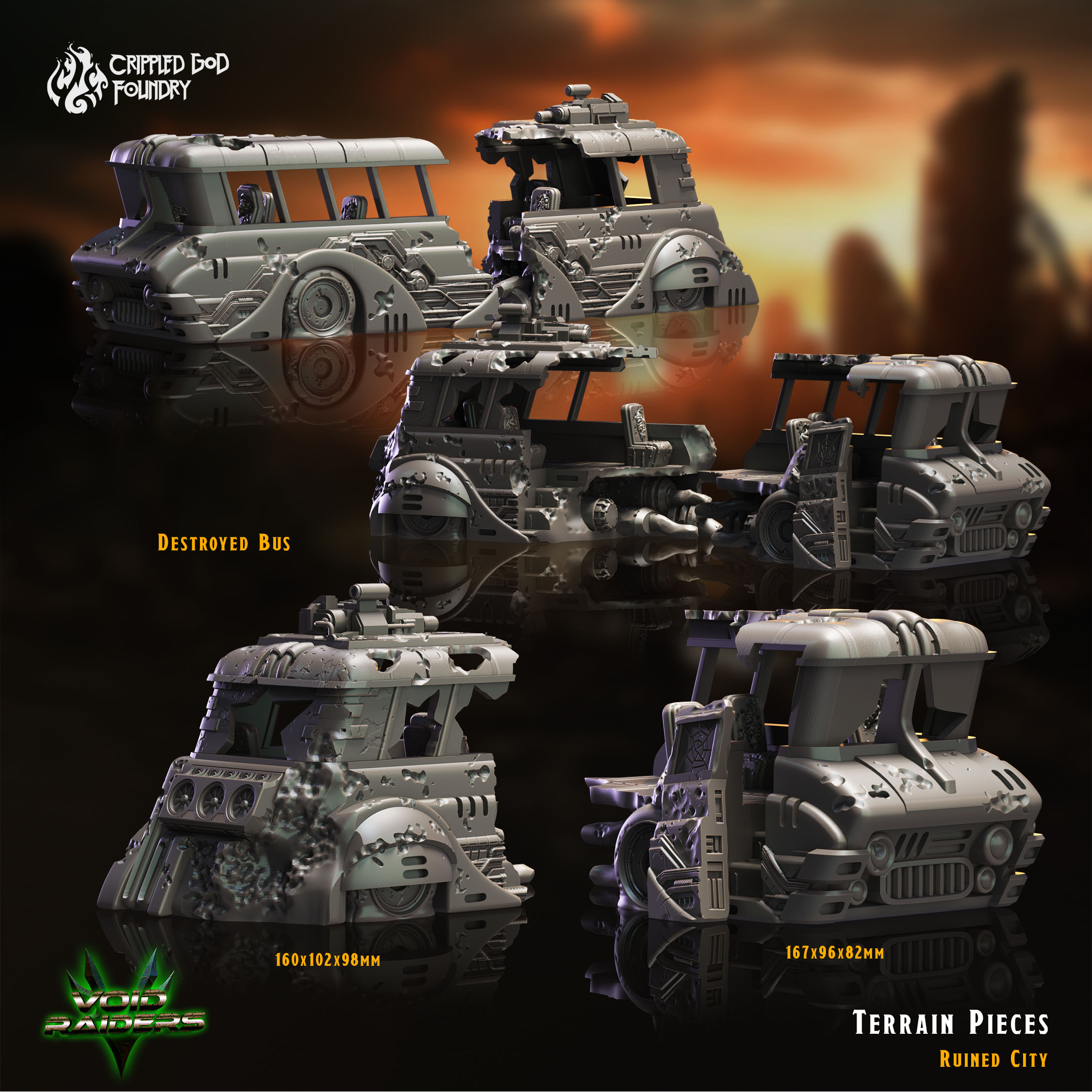 Ruined City Terrain Pieces